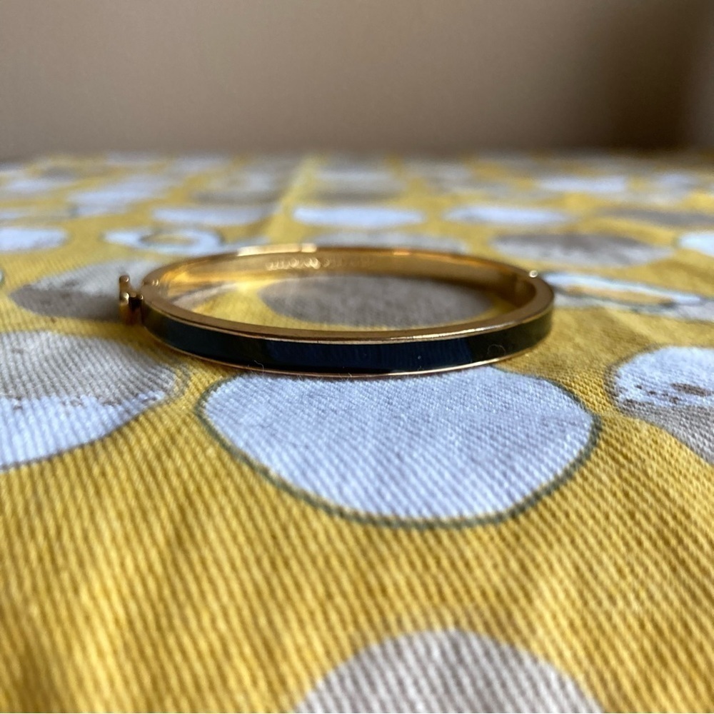 Kate Spade Heritage enamel black and gold bangle - Picture 4 of 13